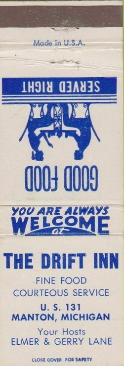 Drift Inn - Matchbook (newer photo)